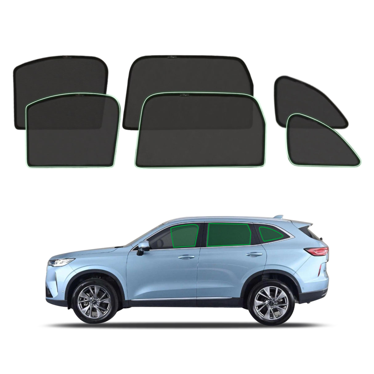 Magnetic Window Sun Shade for HAVAL H6 B01 series 2021-Onwards