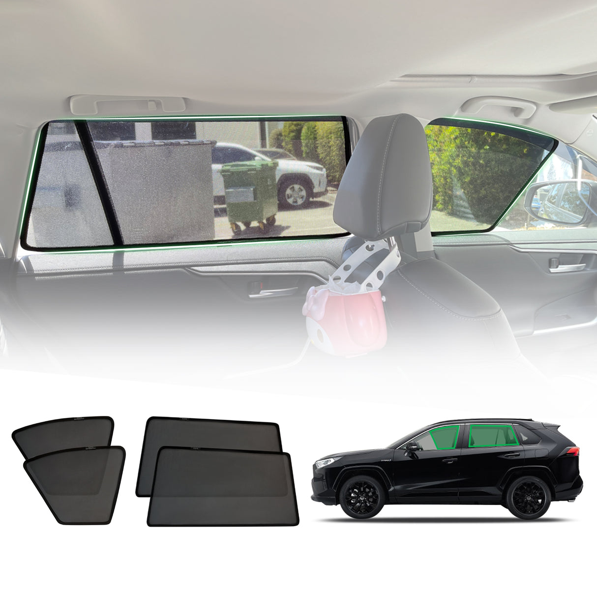 Magnetic Window Sun Shade for Toyota RAV4 2019-Onwards