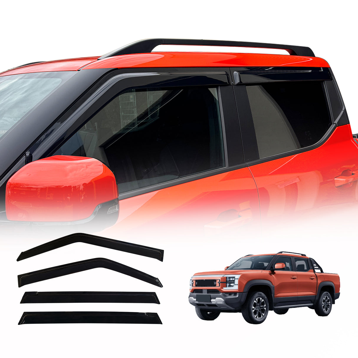 Luxury Weather Shields for BYD Shark 6 2024-Onwards