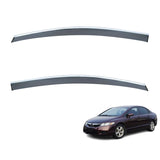 Chrome Edge Weather Shields for Honda Civic Sedan 2006-2011