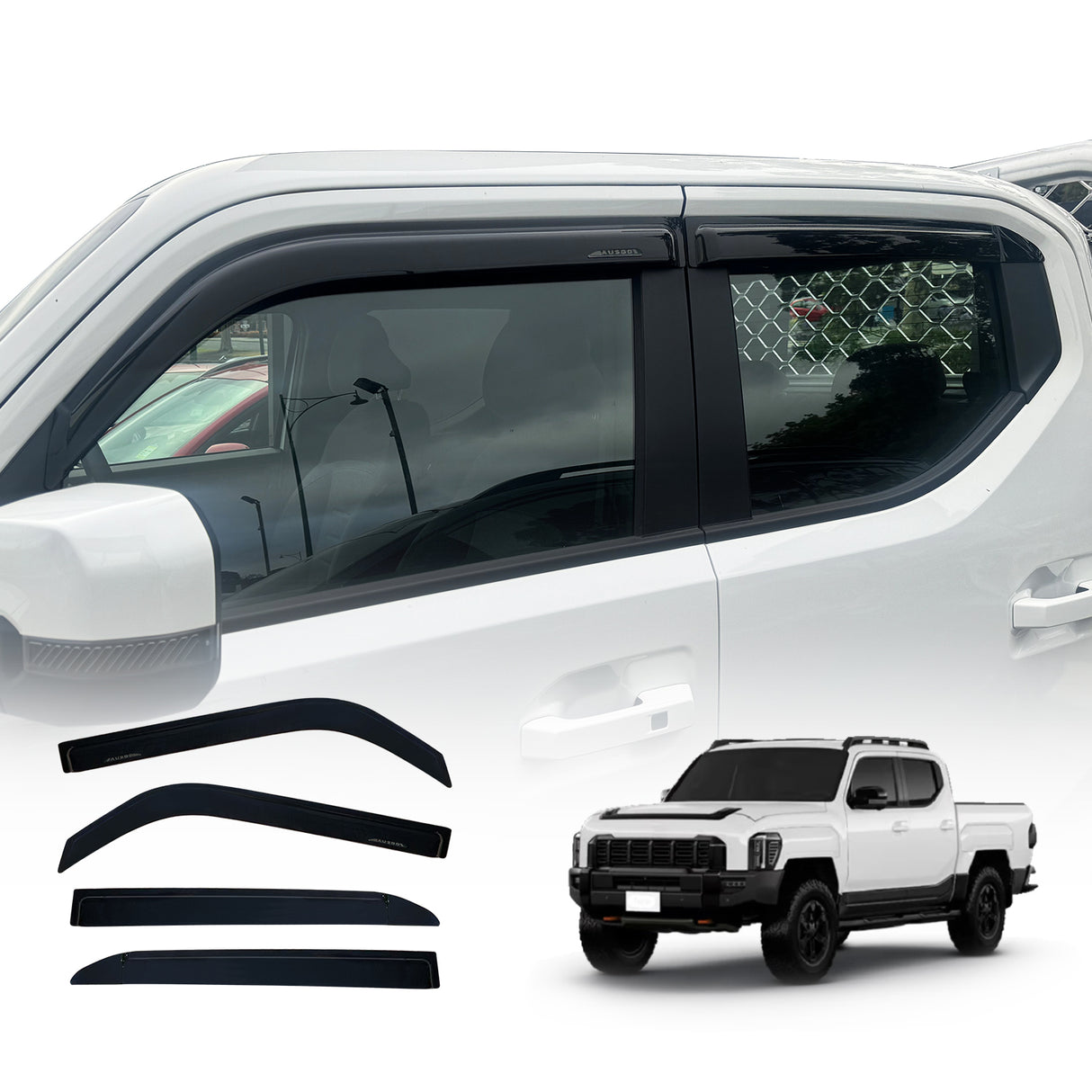 Luxury Weather Shields for KIA Tasman 2025-Onwards