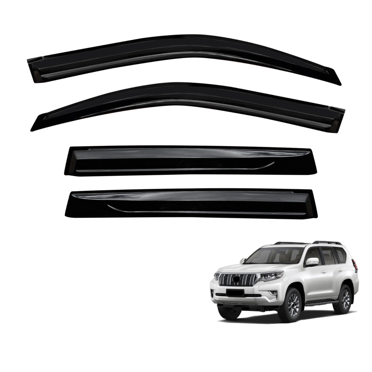 Luxury Weather Shields for Toyota Land Cruiser Prado 150 2009-2024