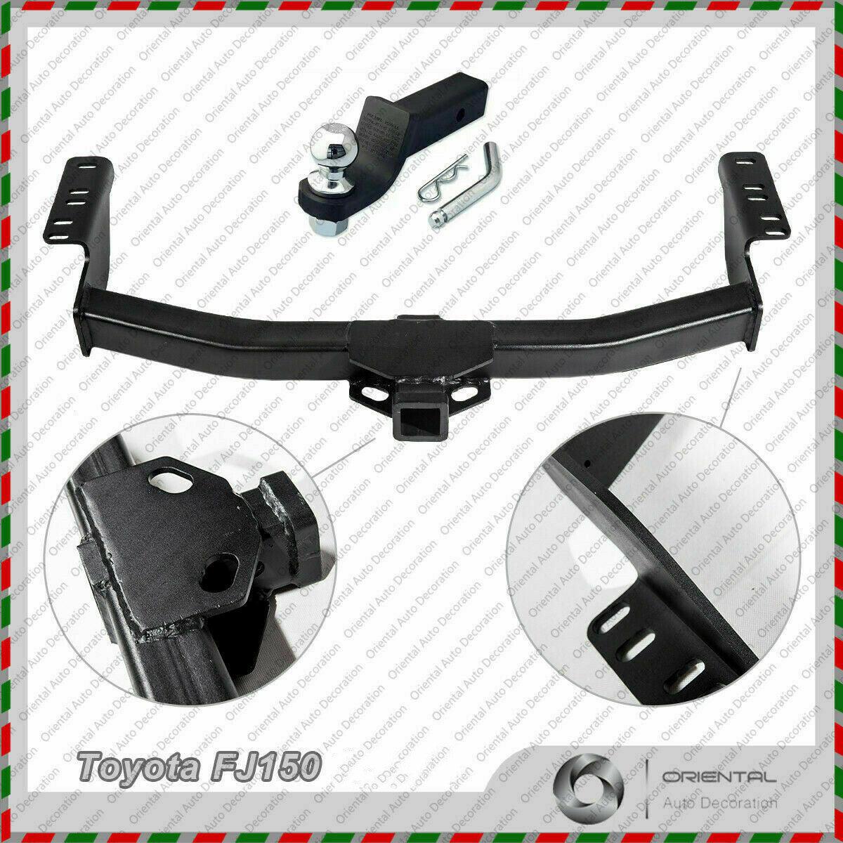 Heavy Duty 6" Tow Bar Tongue + Tow Ball for Toyota Land Cruiser Prado 150 2010-2014 Pick Up Only